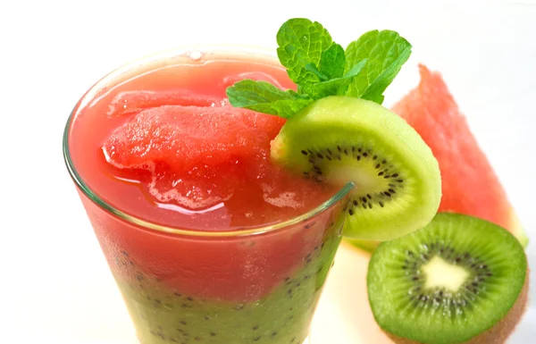 Zomer smoothie watermeloen en kiwi — Stockfoto