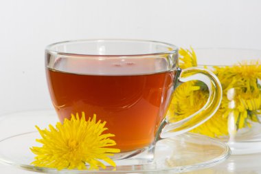 Sağlıklı tıp bahar karahindiba çayı