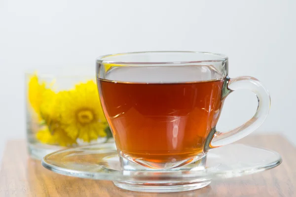 Υγιή ιατρική άνοιξη Πικραλίδα τσάι — Φωτογραφία Αρχείου