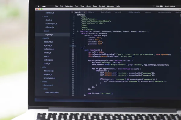 JavaScript kullanarak yazılım projesi