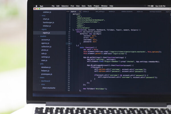 Software project using Javascript