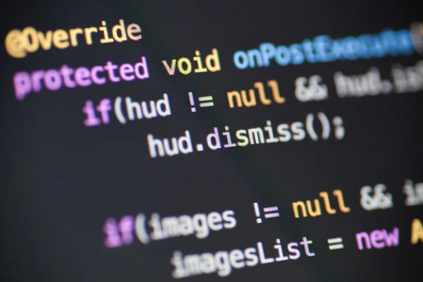 Java Android forráskódja — Stock Fotó