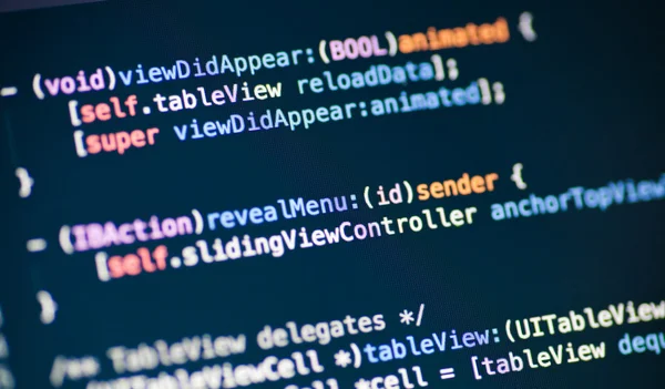 Linhas de códigos do objectivo C Imagens De Bancos De Imagens Sem Royalties