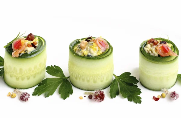 Salatalık ruloları — Stok fotoğraf