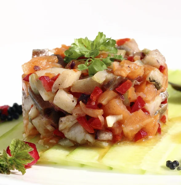 Gurme ringa balığı salatası — Stok fotoğraf
