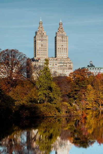 ニューヨーク市 アメリカ 11月5 2020 サンレモ中央公園の美しい葉の色ニューヨーク ロイヤリティフリーのストック画像