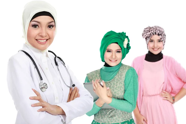 Moslem dokter medis — Stok Foto