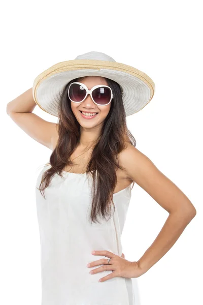 Mujer en vestido blanco —  Fotos de Stock