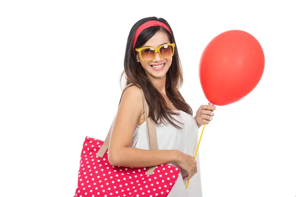 Vrouw in witte jurk — Stockfoto