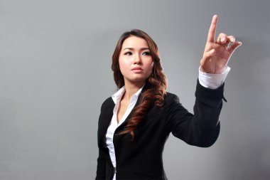 iş kadını basma düğmesi