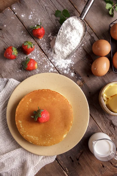 Deliciosas panquecas caseiras — Fotografia de Stock