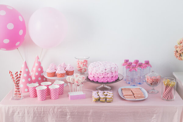 sweet corner of a birthday party