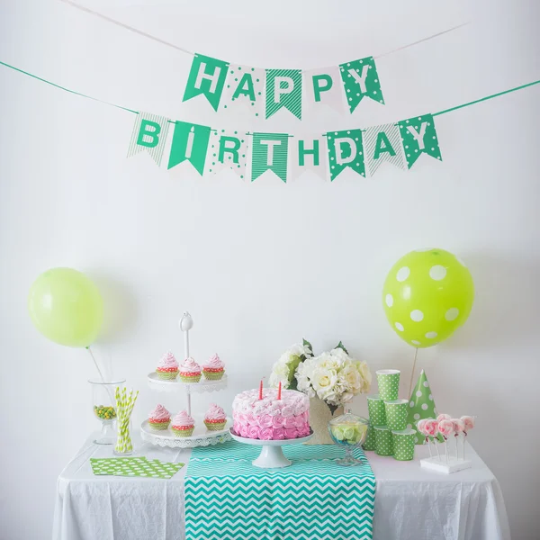 Decoración de fiesta de cumpleaños —  Fotos de Stock