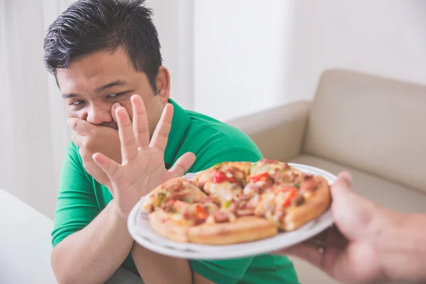 Dejar de comer comida chatarra poco saludable — Foto de Stock