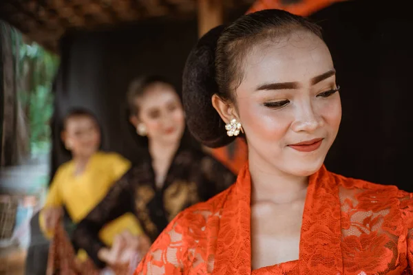 Portret van een traditionele Javaanse danser — Stockfoto