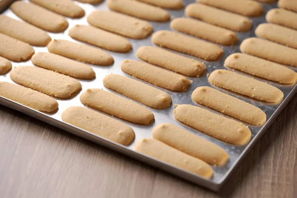 Kue lidah kucing or katte tong biscuit. islamic cookies biscuit for eid mubarak — Stock Photo, Image