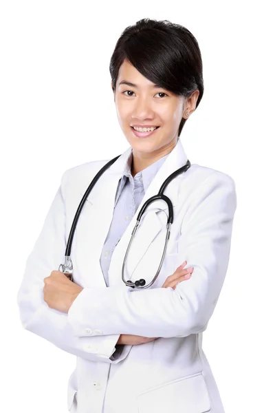 Medico donna con stetoscopio — Foto Stock