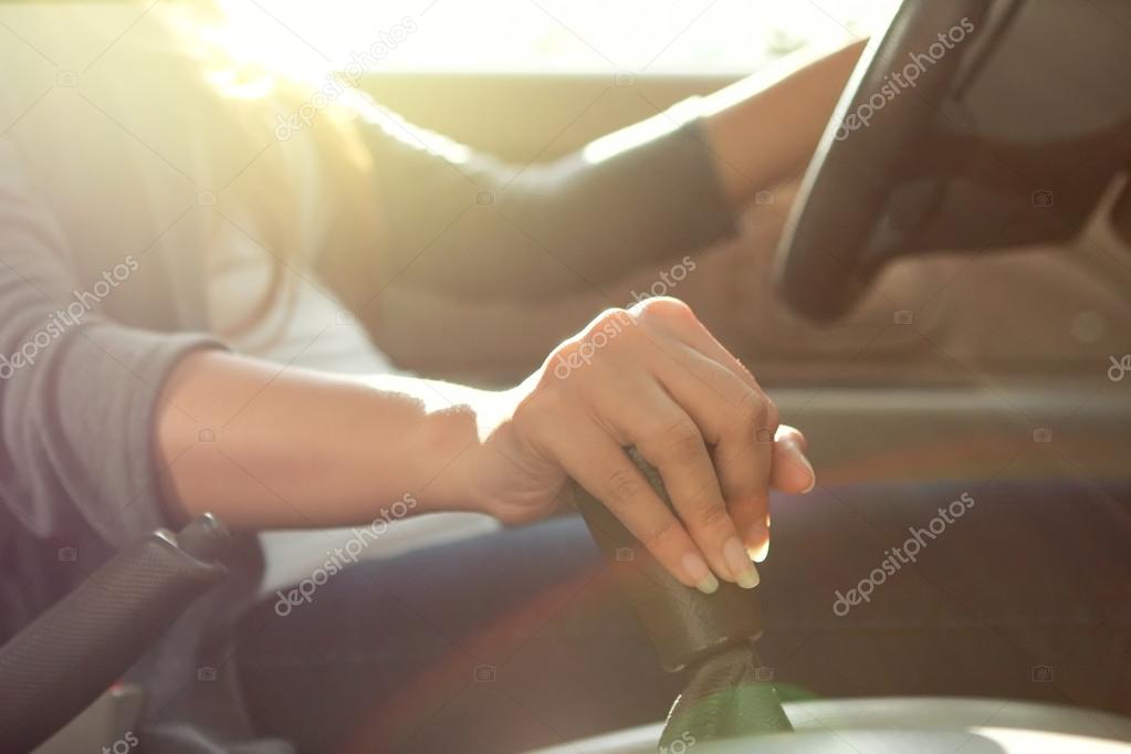 Manually shift transmission car — Stock Photo © odua #63460837