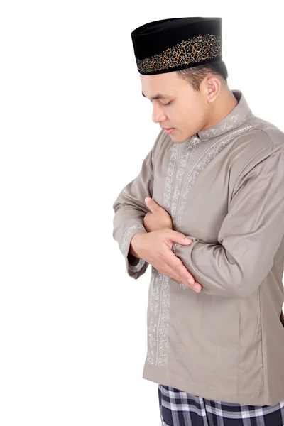 Young muslim man praying — Stock Photo, Image