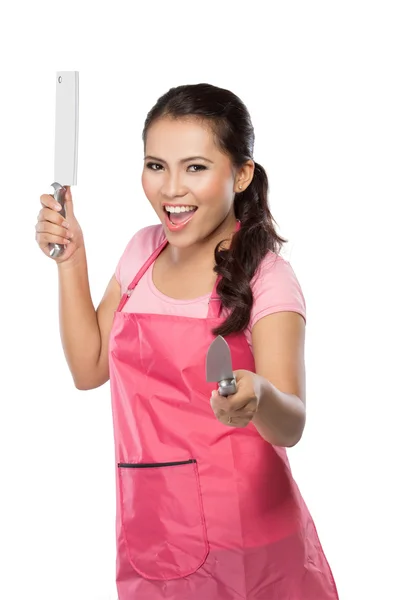 De jonge vrouw schoonheid in actie — Stockfoto