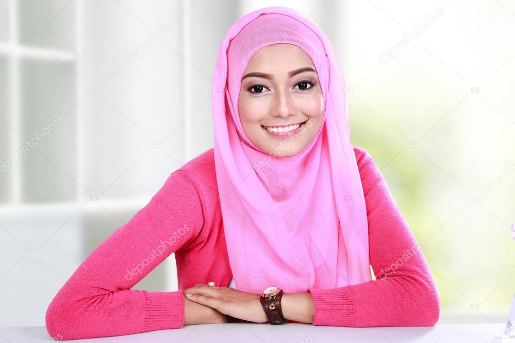young woman wearing hijab