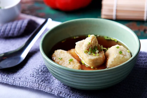 Cozinha japonesa agedashi tofu — Fotografia de Stock