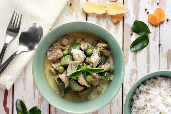 Thaise groene curry — Stockfoto