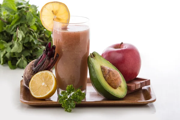 Rüben und Früchte mischen Smoothie — Stockfoto