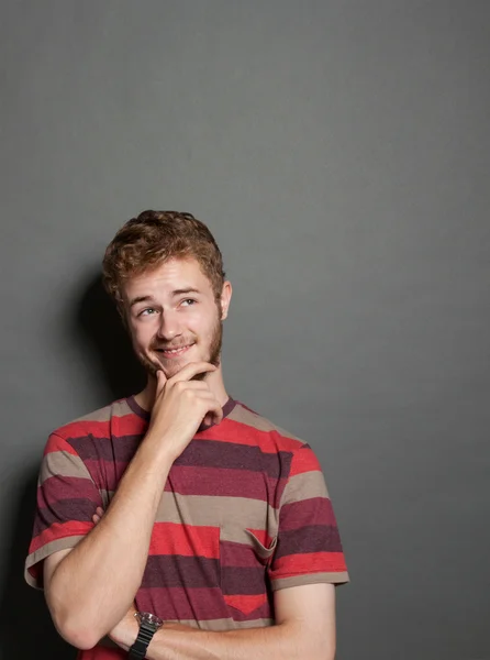 Portrait of a handsome young man thingking — Stock Photo, Image