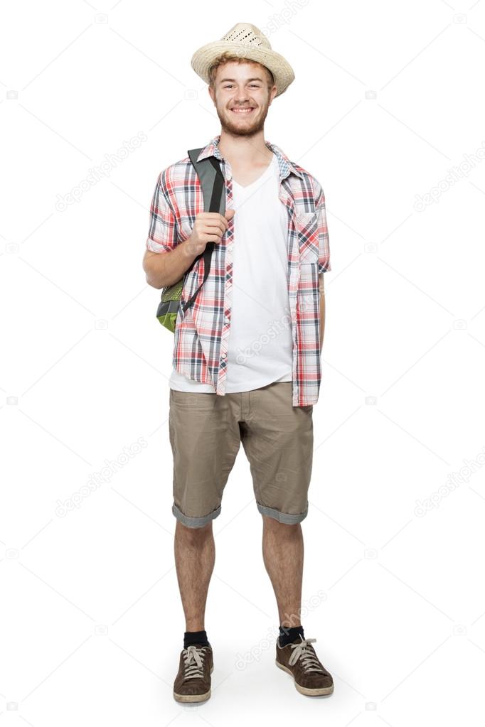 portrait of a tourist man