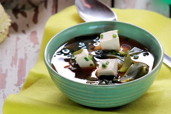 Japanese cuisine miso soup — Stock Photo, Image