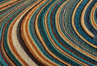 Circular colors carpets pattern