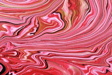 Beautiful artistic texture. Abstract painted waves. Pink marble.