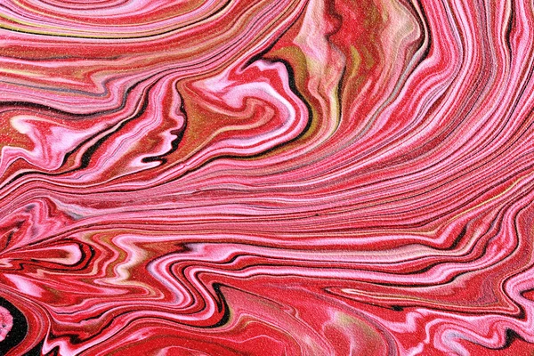 Bela textura artística. Ondas pintadas abstratas. mármore rosa . — Fotografia de Stock