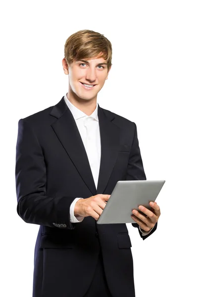 Young businessman using a tablet — Stock Photo, Image