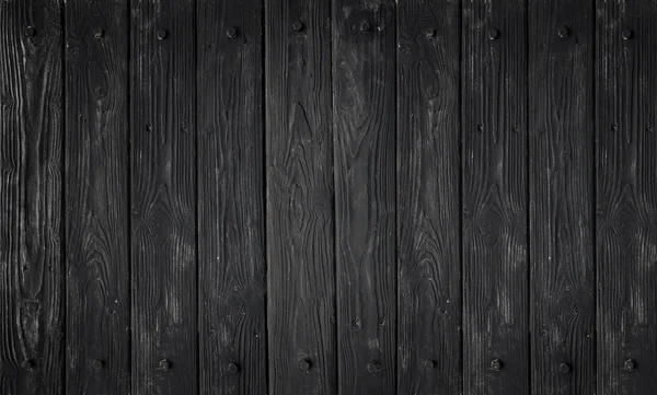 Schwarze Holzstruktur. Hintergrund alte Platten — Stockfoto