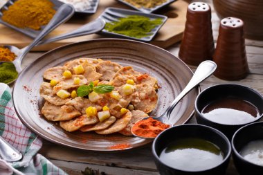 Hint snack papri chaat soslar