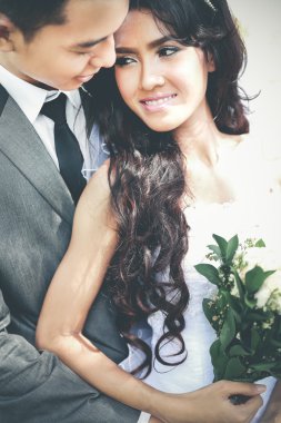 onun damat bakıyordu süre gülümseyen güzel gelin