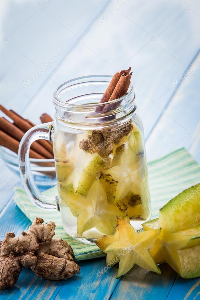 Infusion de canela y jengibre