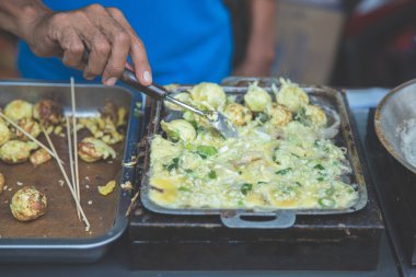 Endonezya geleneksel sokak gıda