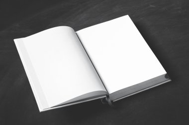kalın bir kitap ile boş sayfa açmak