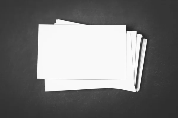 Stack of blank business cards — Stock Photo, Image