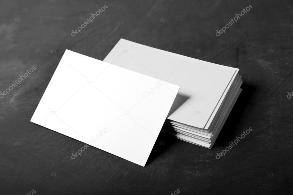 blank business card mock up