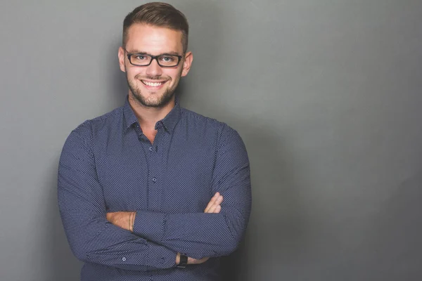 Portrait of a smart young man — Stock Photo, Image