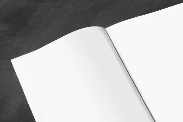 Open thick book with blank page — Stock Photo, Image