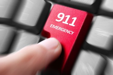 yandan basın 911'i düğme üstünde klavye