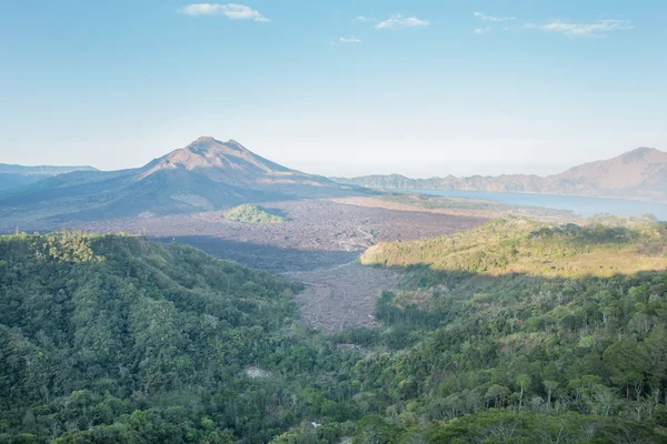 The scenery of mountain in kintamani bali,  beautiful scenery