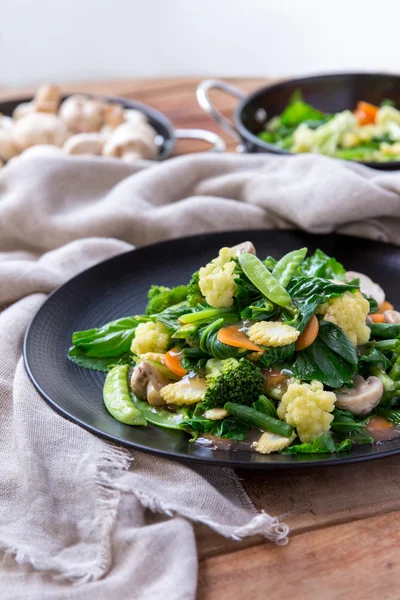 Zdravé vegetariánské čínské jídlo cap cay — Stock fotografie