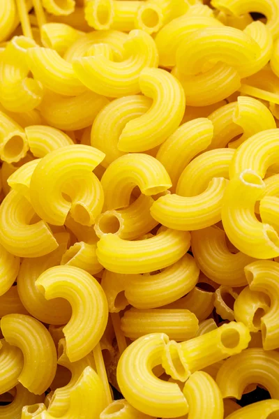 Raw homemade macaroni pasta — Stock Photo, Image