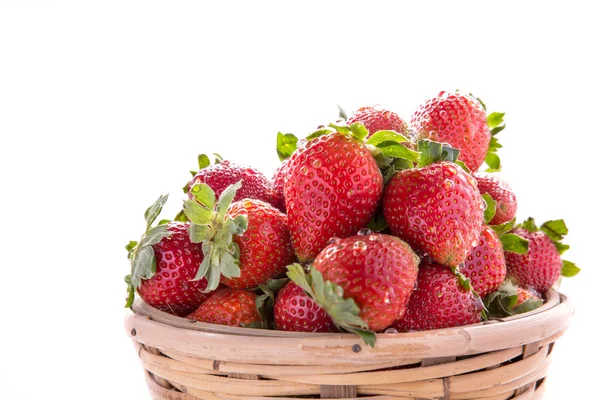 Ein Haufen frischer Erdbeeren — Stockfoto